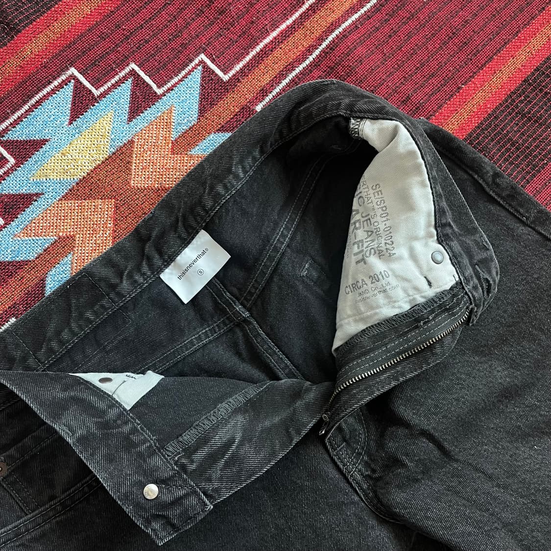 디스이스네버댓 레귤러 진 데님 블랙 Thisisneverthat 상품이미지5