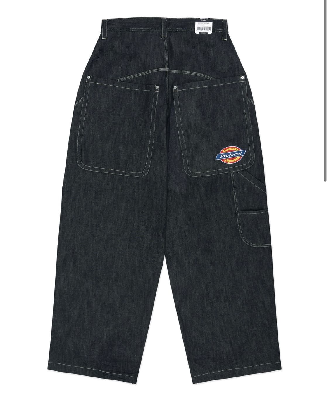 프로토콜인덱스 배기 데님 팬츠 인디고 블루 상품이미지1