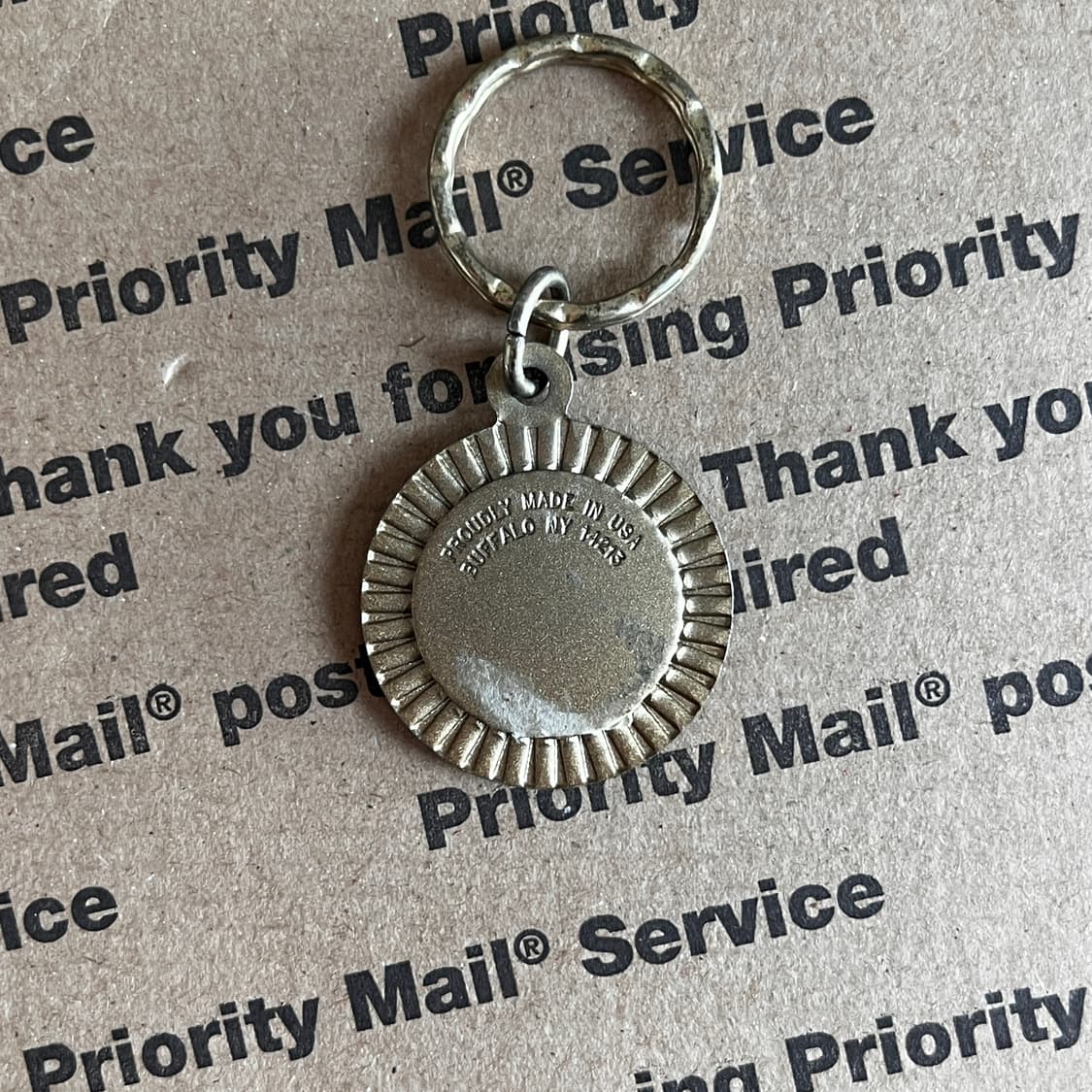 90s vtg Red Rose Metal Keyring 상품이미지2