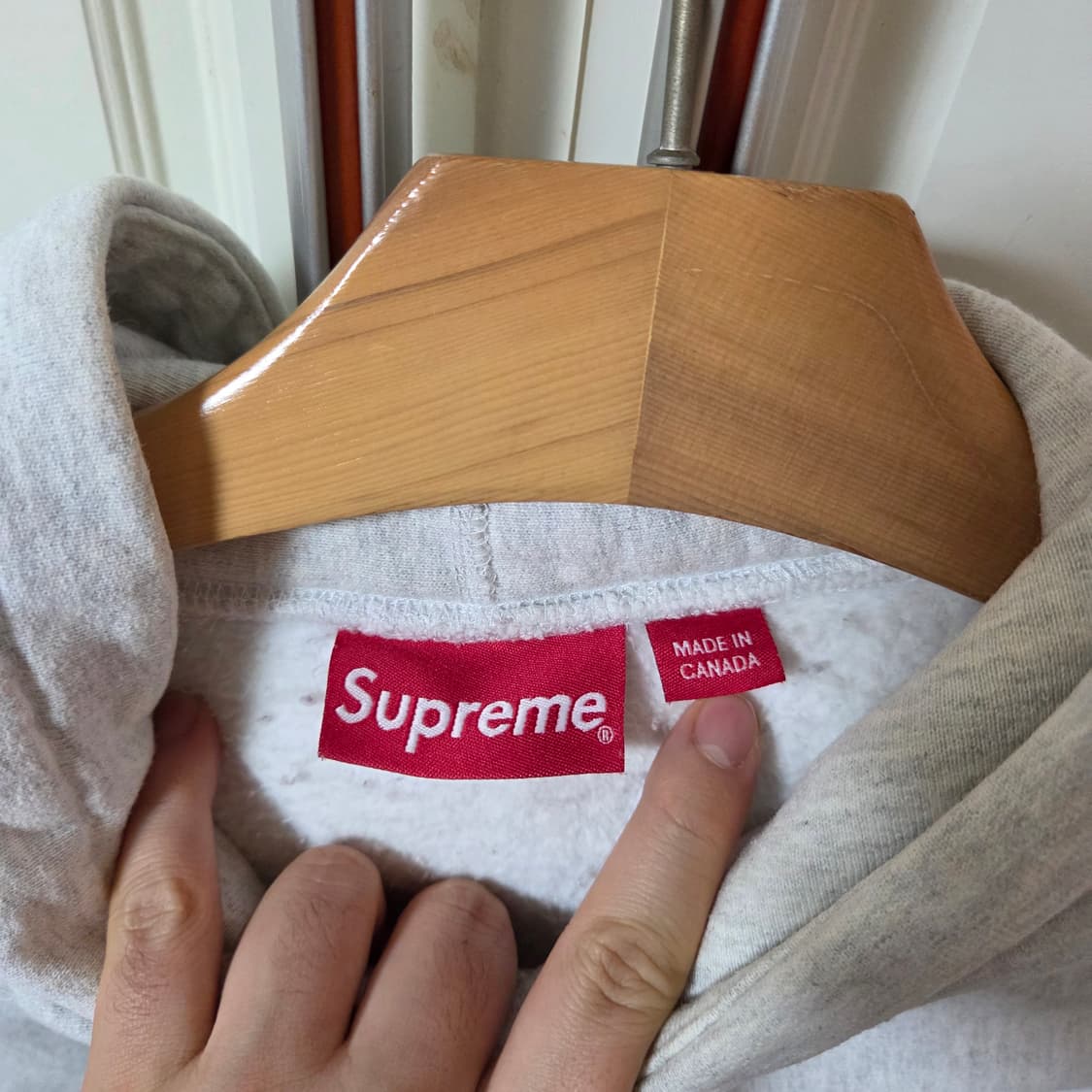 [m] 슈프림 S 로고 후드 그레이 supreme s logo 상품이미지3