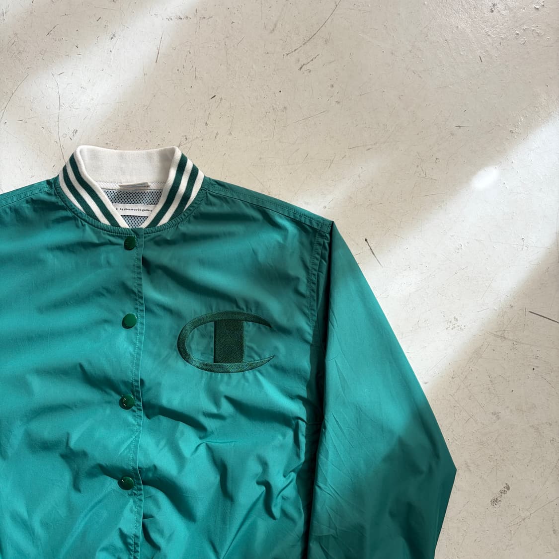 챔피온x이 하이픈 월드 갤러리 빈티지 바시티 자켓 S 상품이미지2