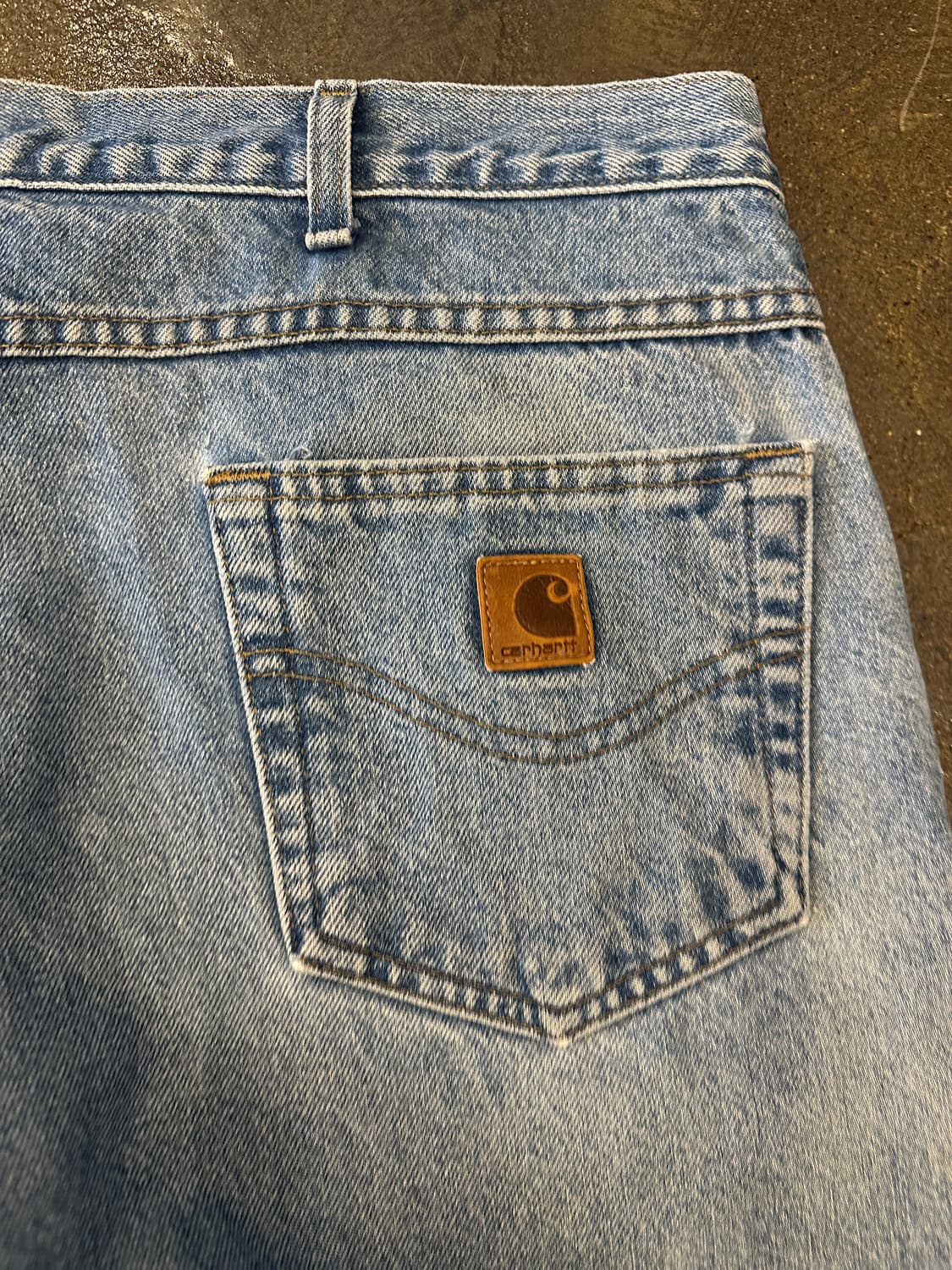 Carhartt 칼하트 Loose Fit 루즈핏 데님팬츠 40x32 상품이미지5