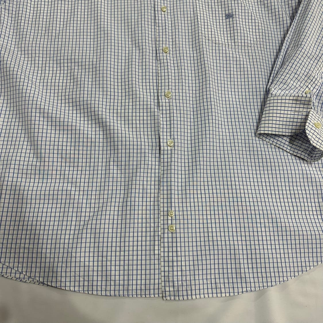 버버리 블루 체크 오버핏 셔츠XL 상품이미지5