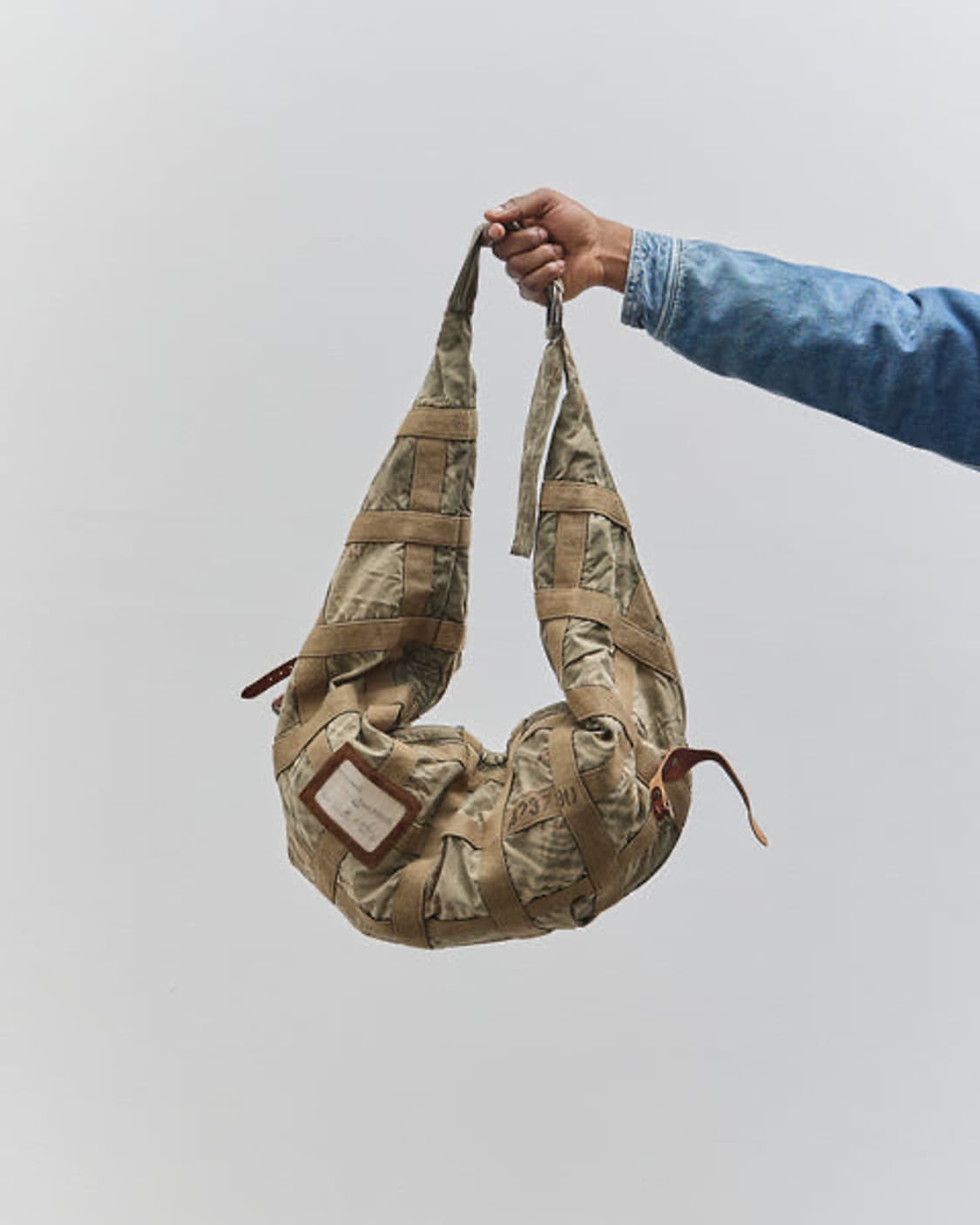 캐피탈 스너프킨 코튼 레더 프리스너 크래프트 백 카키 상품이미지1