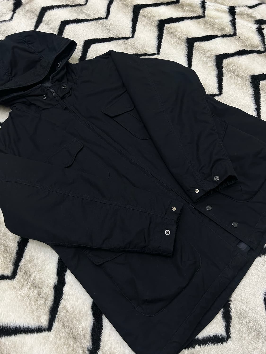 [L]유니클로x엔지니어드가먼츠 유틸리티 퍼프테크 자켓/블랙 상품이미지2