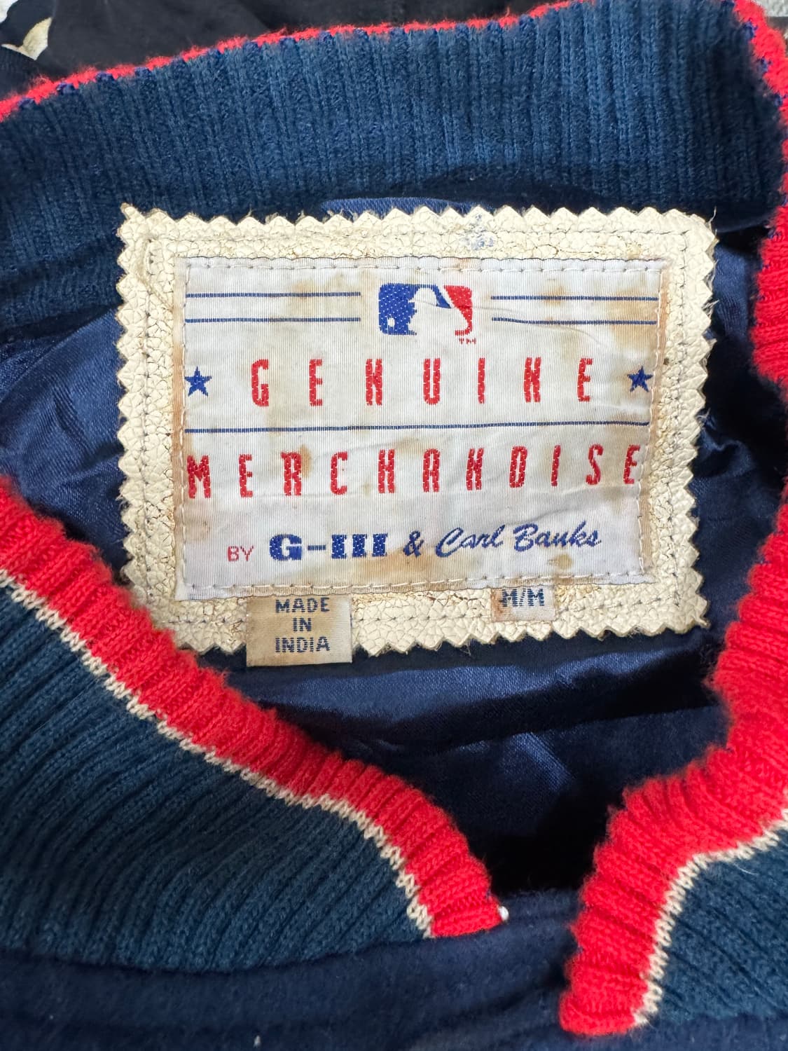 G-III 90S 클리브랜드 레더 바시티 자켓 M 상품이미지6