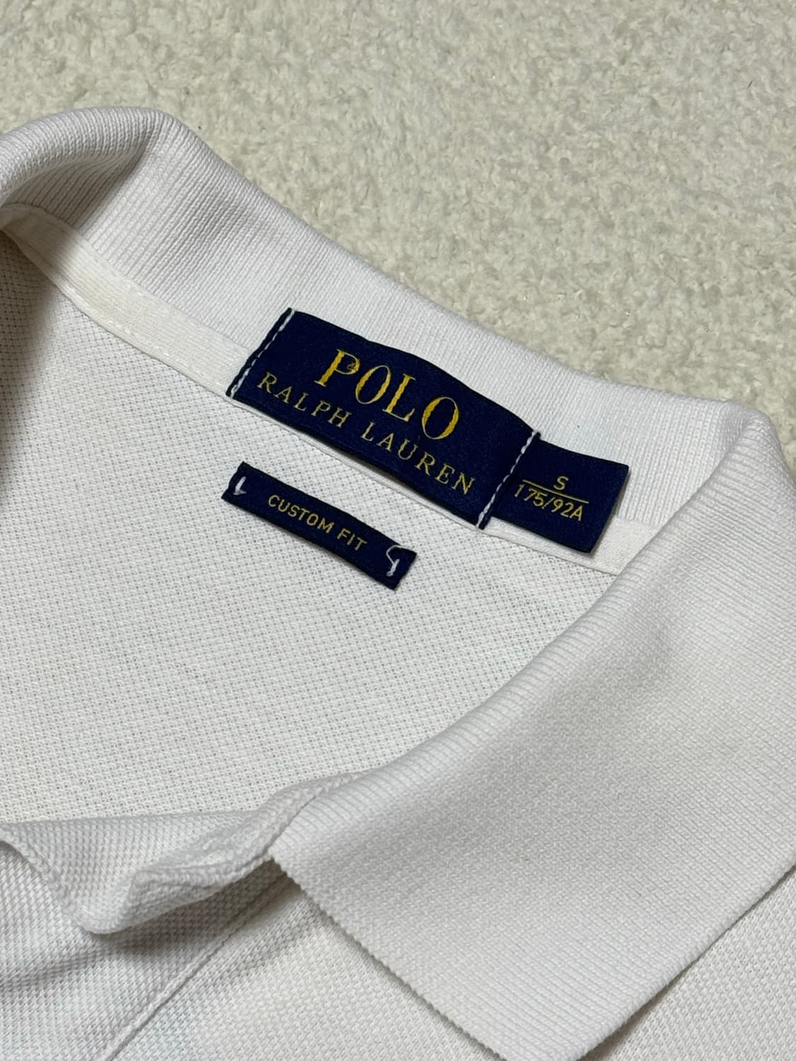 폴로 랄프로렌 성조기 흰파 카라 반팔 상품이미지4