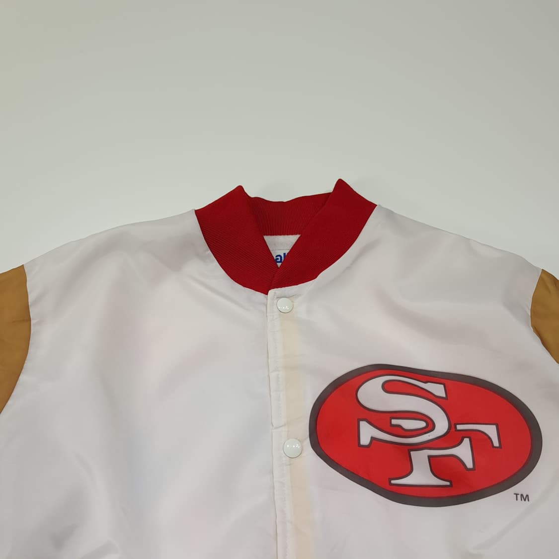 CL303 L 초크라인 90s 미국판 폴리 화이트레드골드 자켓 상품이미지2