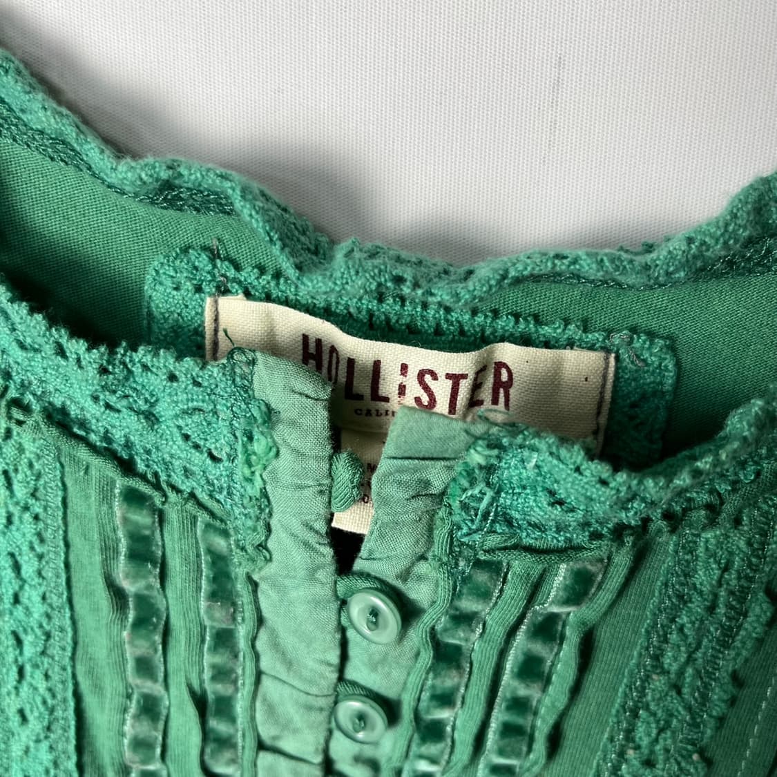 [Hollister] 홀리스터 y2k 크로쉐 슬리브리스 상품이미지4