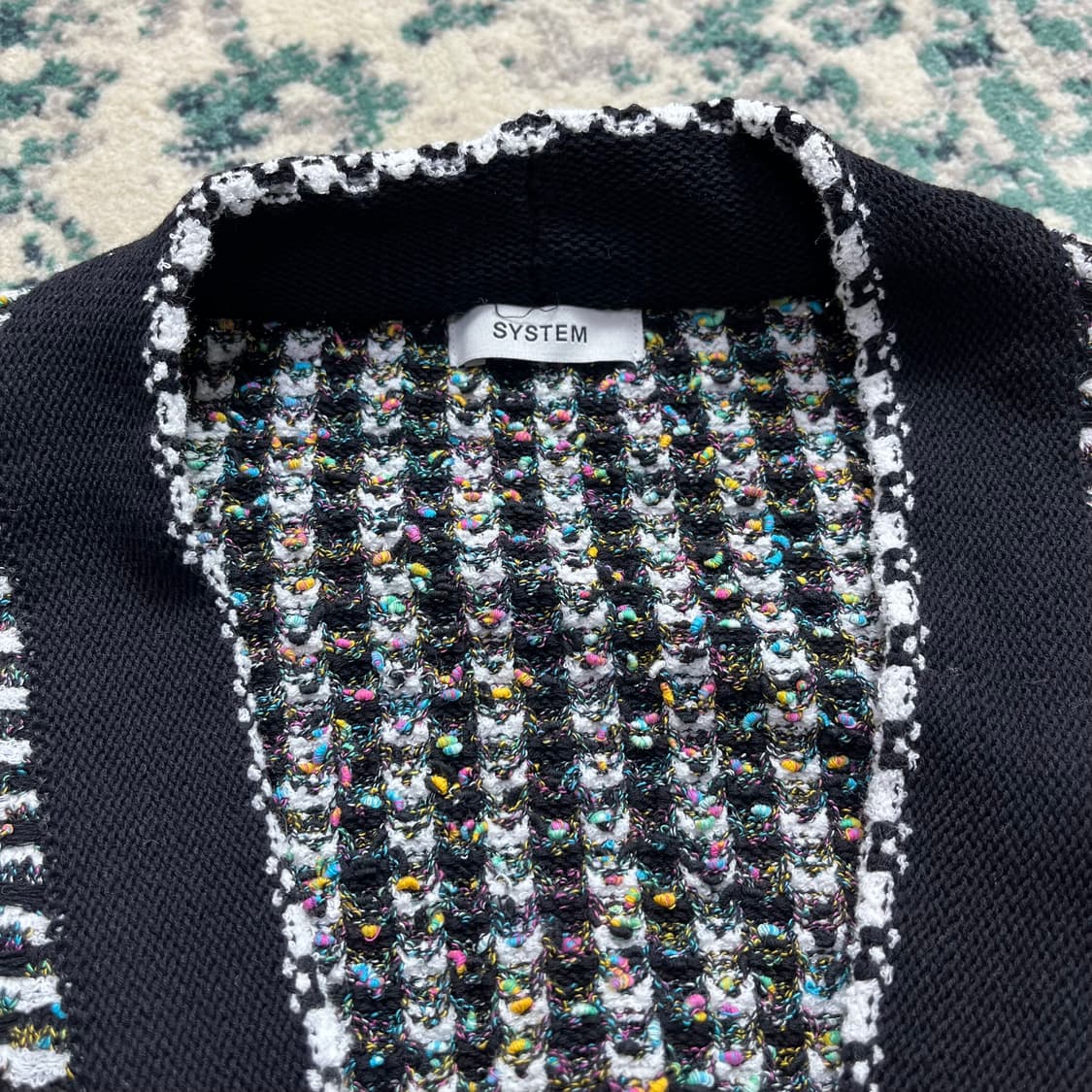 System 한섬 시스템 22 트위드 니트 베스트(90) 상품이미지3