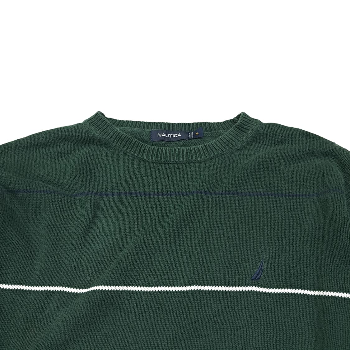 CL134 XL 노티카 90s 멀티 컬러 스트라이프 & 자수 로고 코튼 상품이미지2