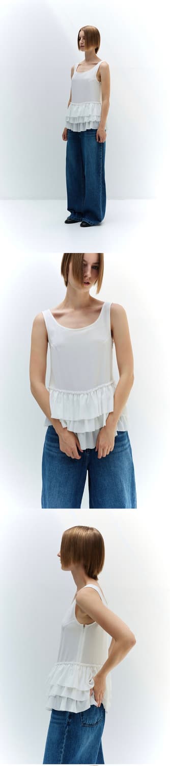 버뮬라 FRILL SLEEVELESS TOP 상품이미지4