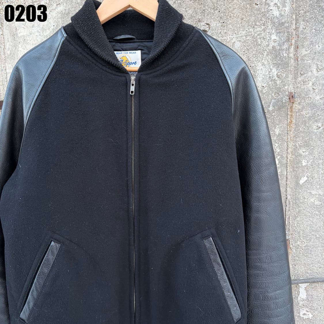 USA GB golden bear 암레더 블루종 자켓 L 0203 상품이미지3