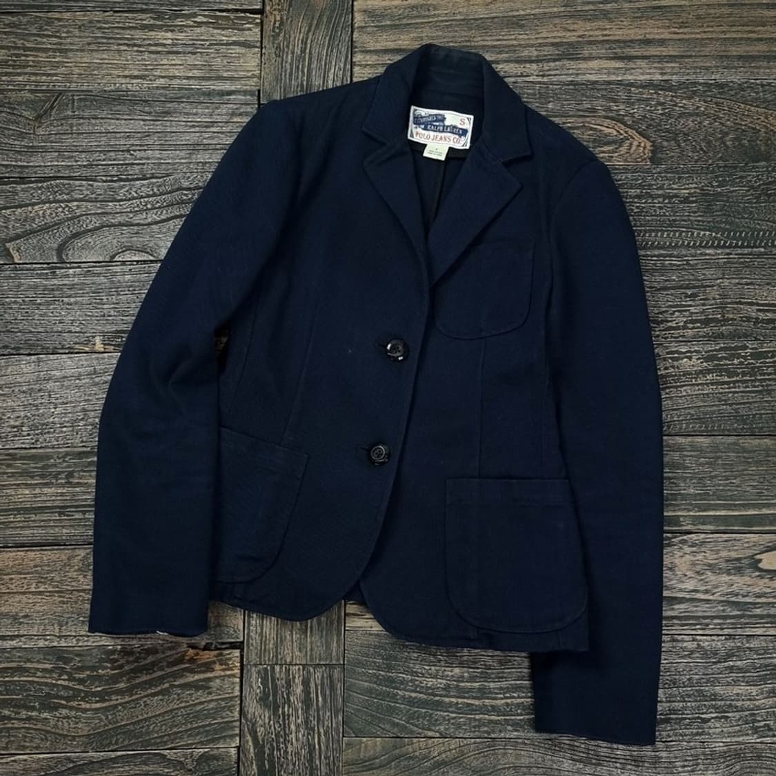 [폴로 랄프로렌] 빈티지 프레이 코튼 블레이저 자켓 네이비 M17572 상품이미지1