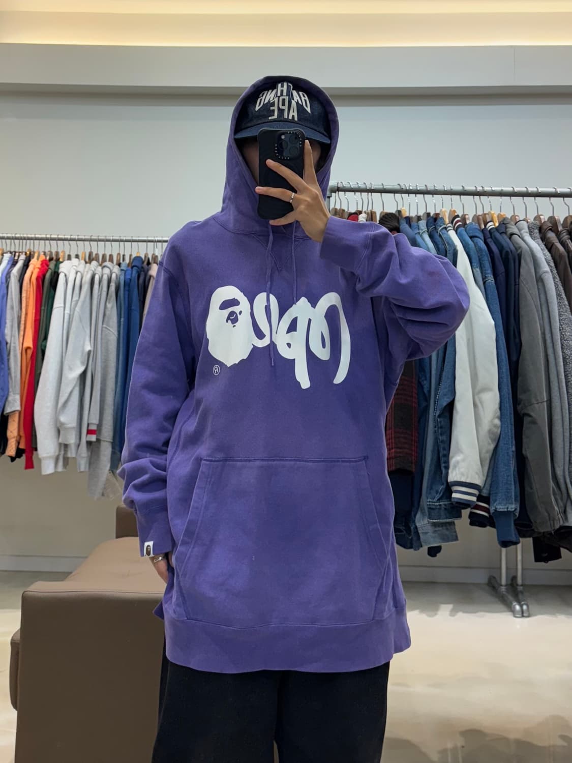 베이프 사루ape 후드 상품이미지7