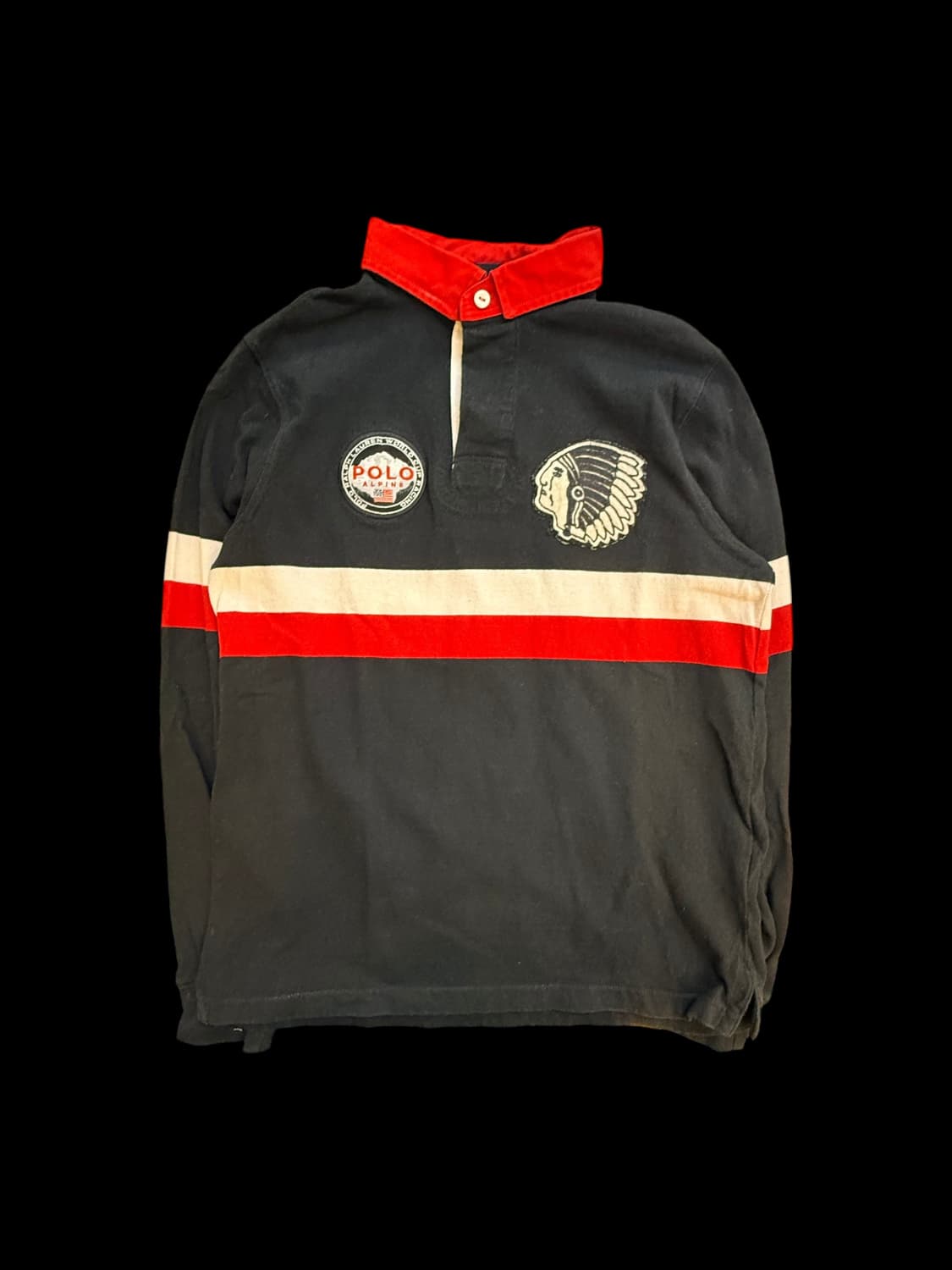 폴로 랄프로렌 폴로 알파인 인디언 헤드 럭비 셔츠 상품이미지2