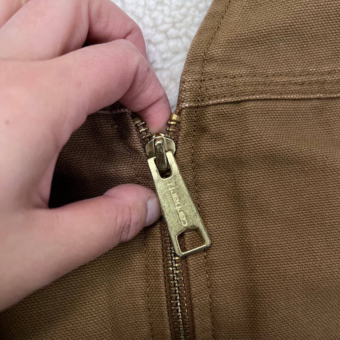 95 칼하트 빈티지 양털 조끼 상품이미지4