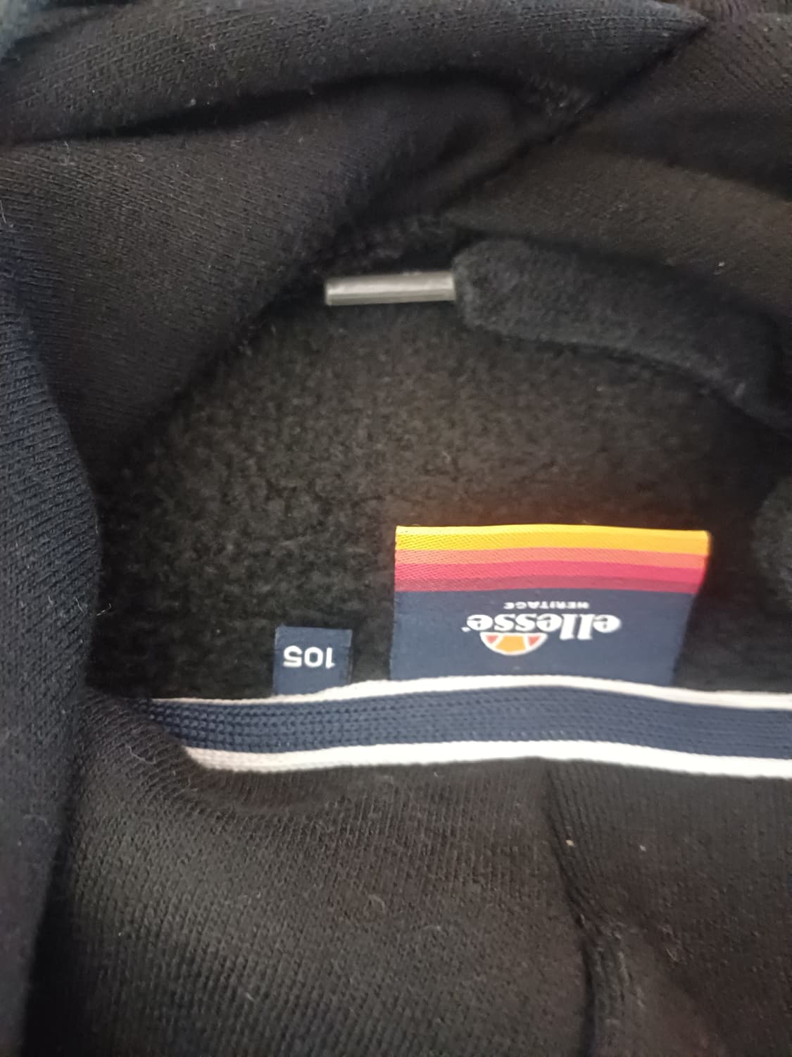 [L/105] 엘레쎄 헤리티지 아웃라인 빅로고 기모 후드티 (상태최상) 상품이미지5