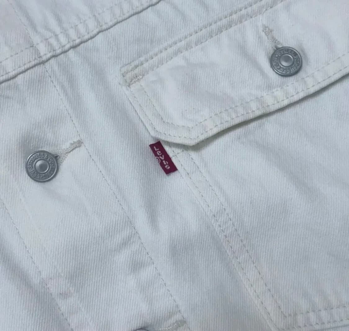 리바이스 화이트 데님 자켓 xl 상품이미지5