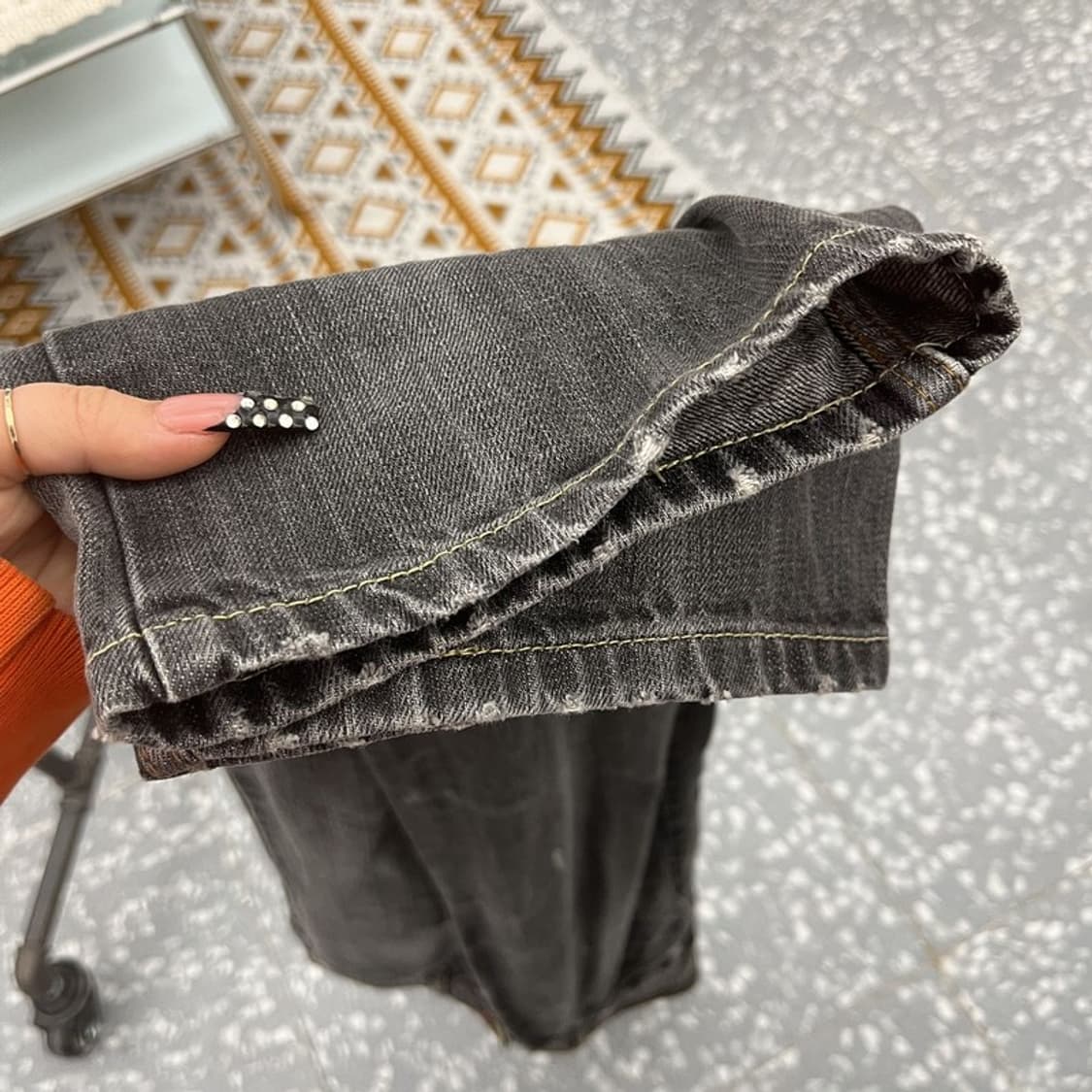 리바이스 시그니처 빈티지 데미지 워싱 데님팬츠 32인치 C10525 상품이미지8