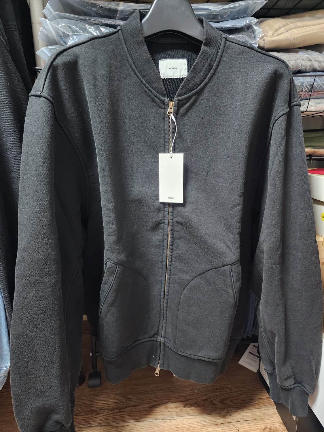 [3][새상품] 퍼렌 저지 MA-1 블랙 상품이미지4