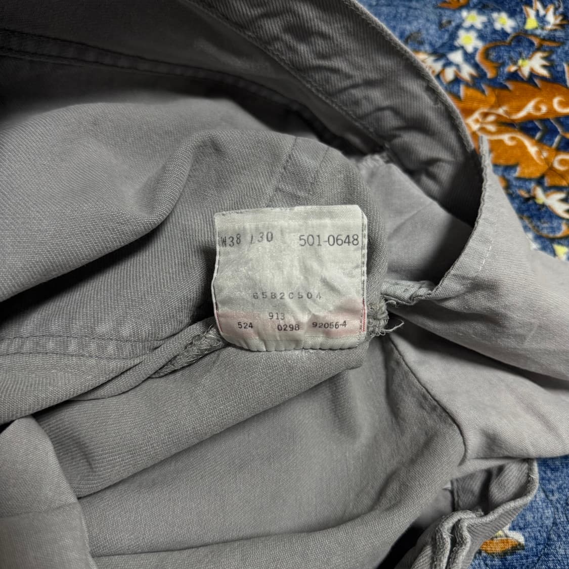 빈티지 90s USA 리바이스 501 그레이 데님 팬츠 상품이미지8