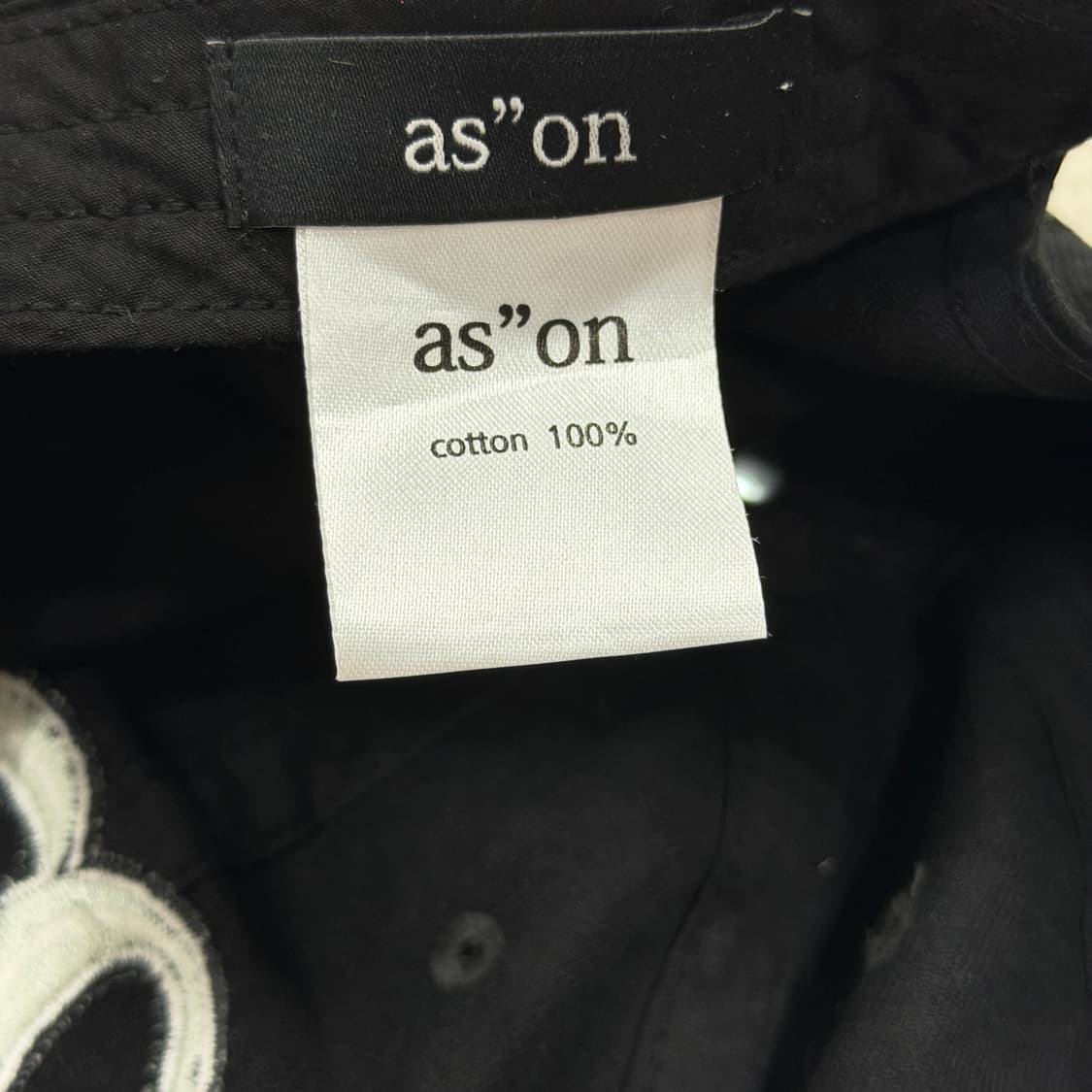 애즈온 99 심볼 로고 볼캡 모자 블랙 상품이미지5