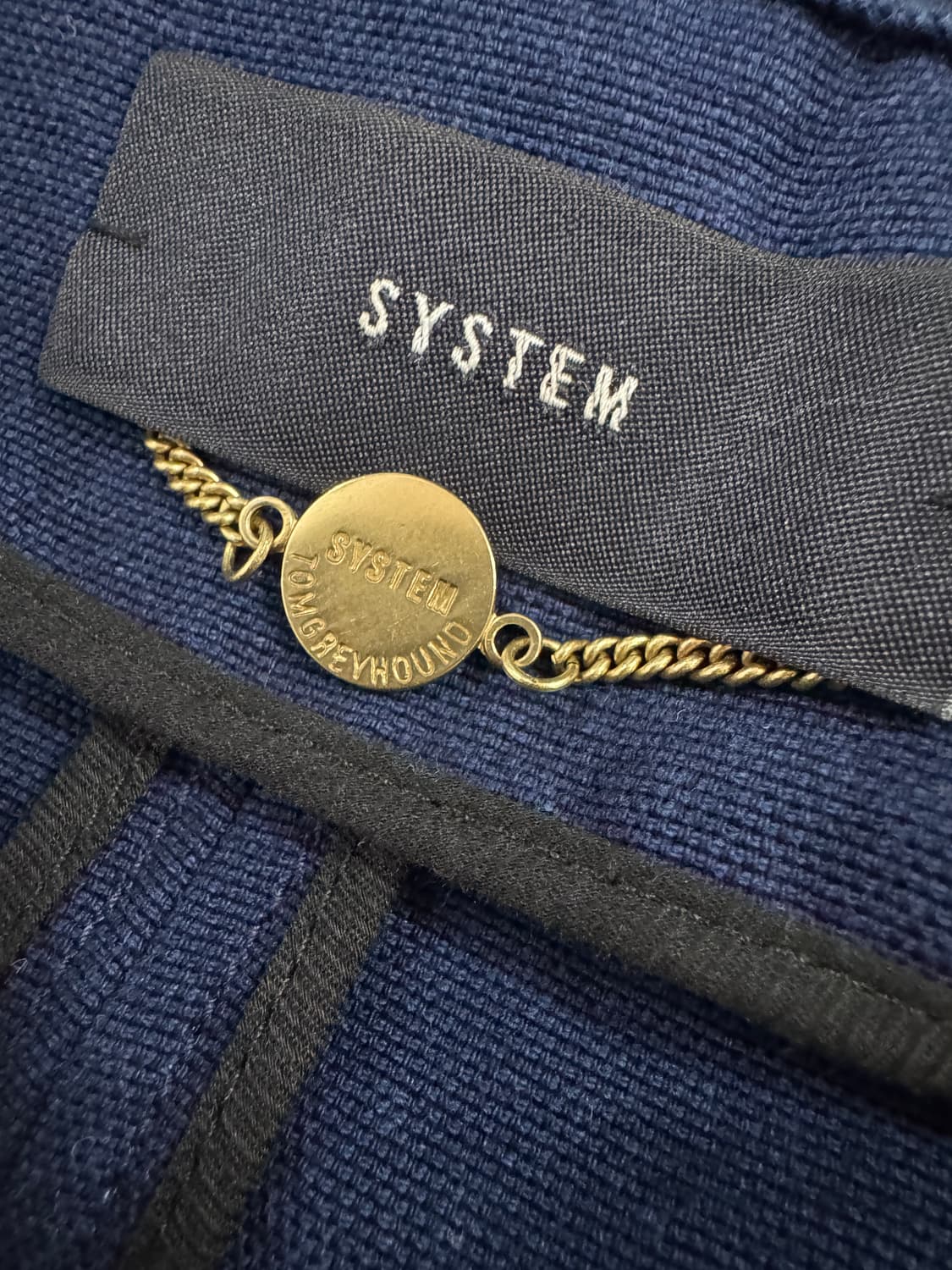 여성 한섬 시스템 레이스 펀칭 롱 자켓 상품이미지3