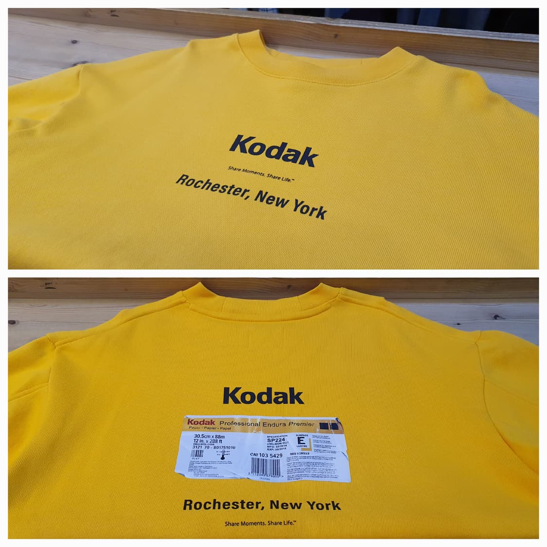 100.KODAK 메일러 그래픽 맨투맨 상품이미지3