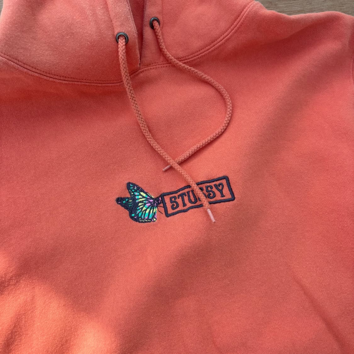 Stussy Butterfly Logo Hoodie Orange 스투시 상품이미지3