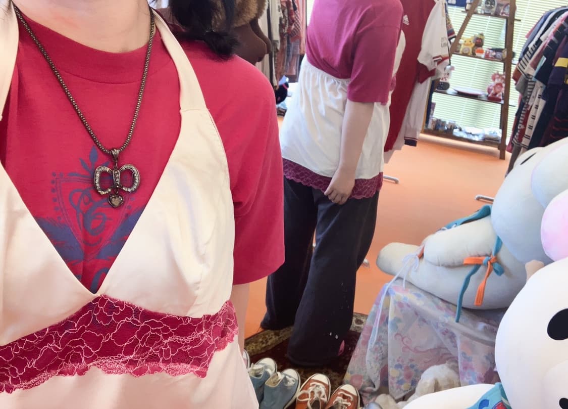 빈티지 레이스 홀터넥 슬립 상품이미지2