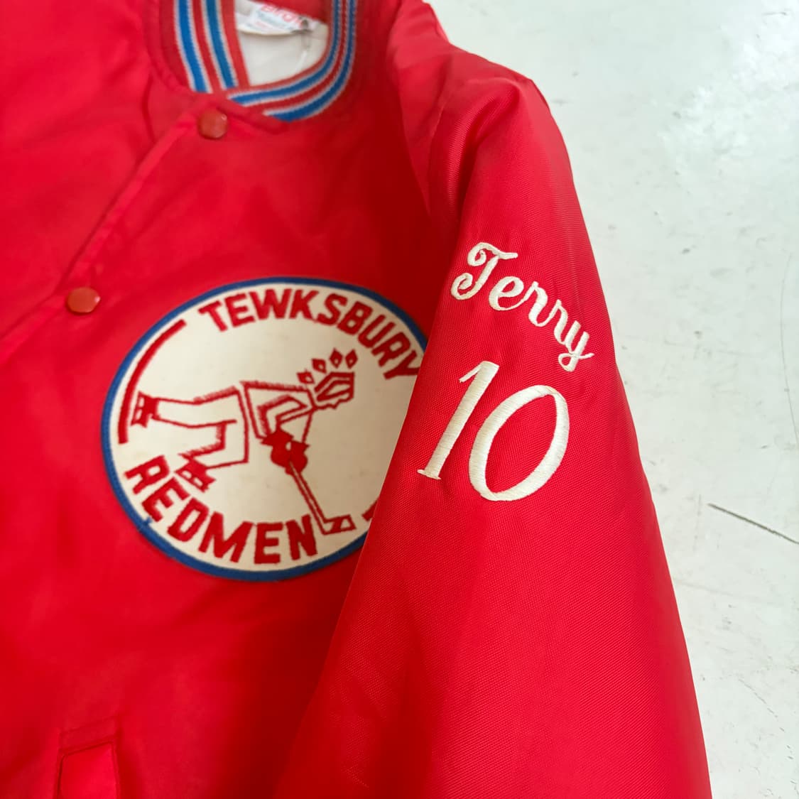 70s USA Birdie 빈티지 나일론 바시티 자켓 M 상품이미지5