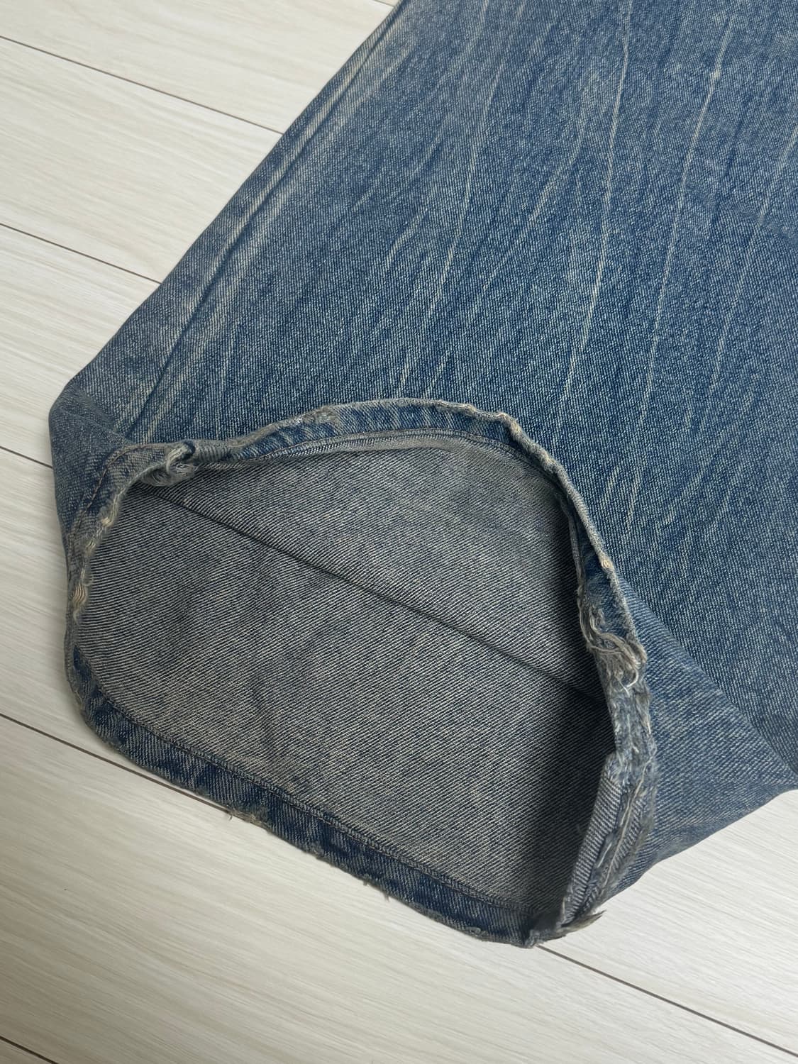 준지 디스트로이드 와이드 데님 상품이미지9