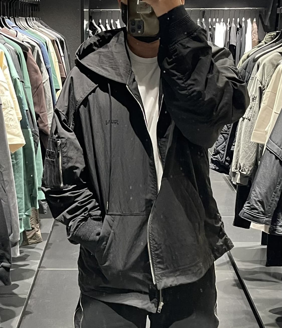 준지 24ss 나일론 후드 마원 MA-1 상품이미지6