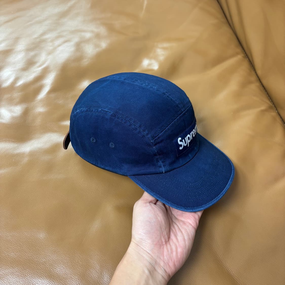 Supreme 슈프림 워시드 인디고 네이비 캠프캡 모자 (Navy) 상품이미지3