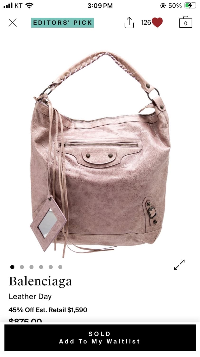 발렌시아가 모터백 데이 호보백 Balenciaga day hobo bag 상품이미지1