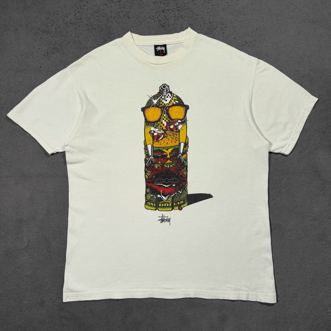 00's Stussy x Mark Ward 하이 글로스 원 달러 반팔 상품이미지1