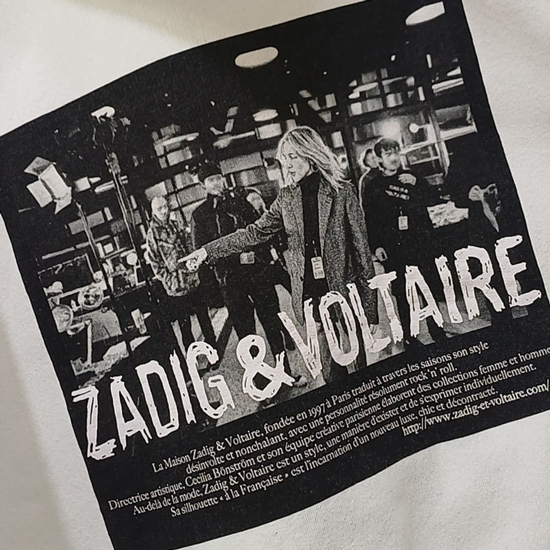 쟈딕앤볼테르 기모 후드 티 여성 XS ~ S 도톰 흰색 사랑봉봉 상품이미지5