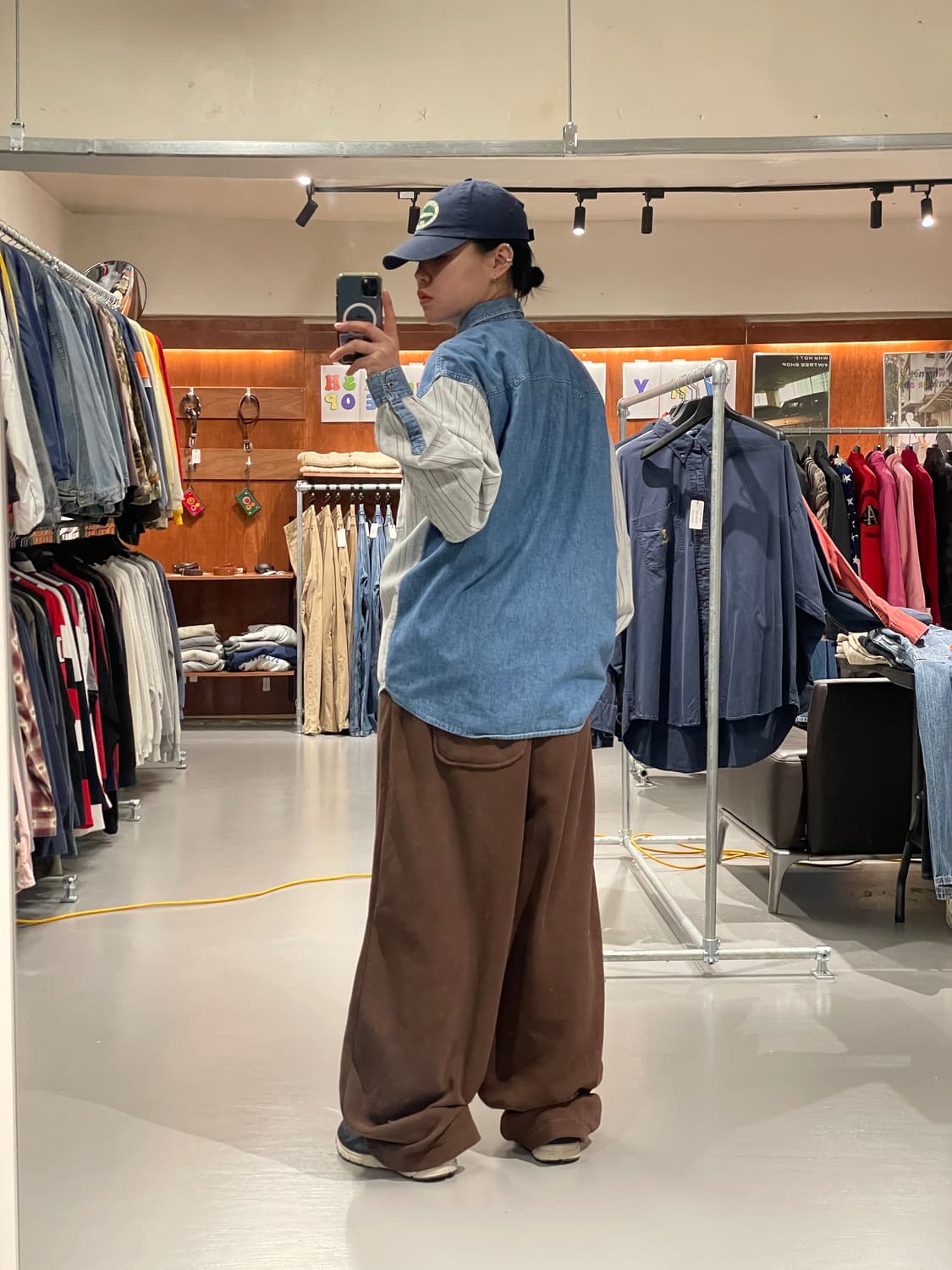 빈티지 데님 웨스턴 셔츠 상품이미지4