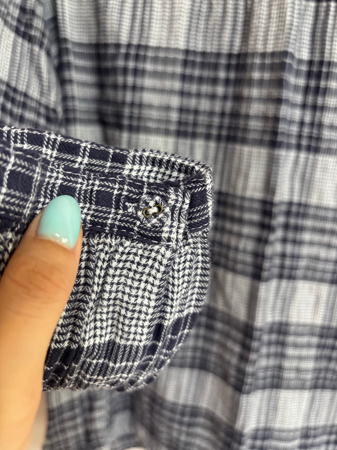 빈티지) 체크 블라우스  상품이미지4