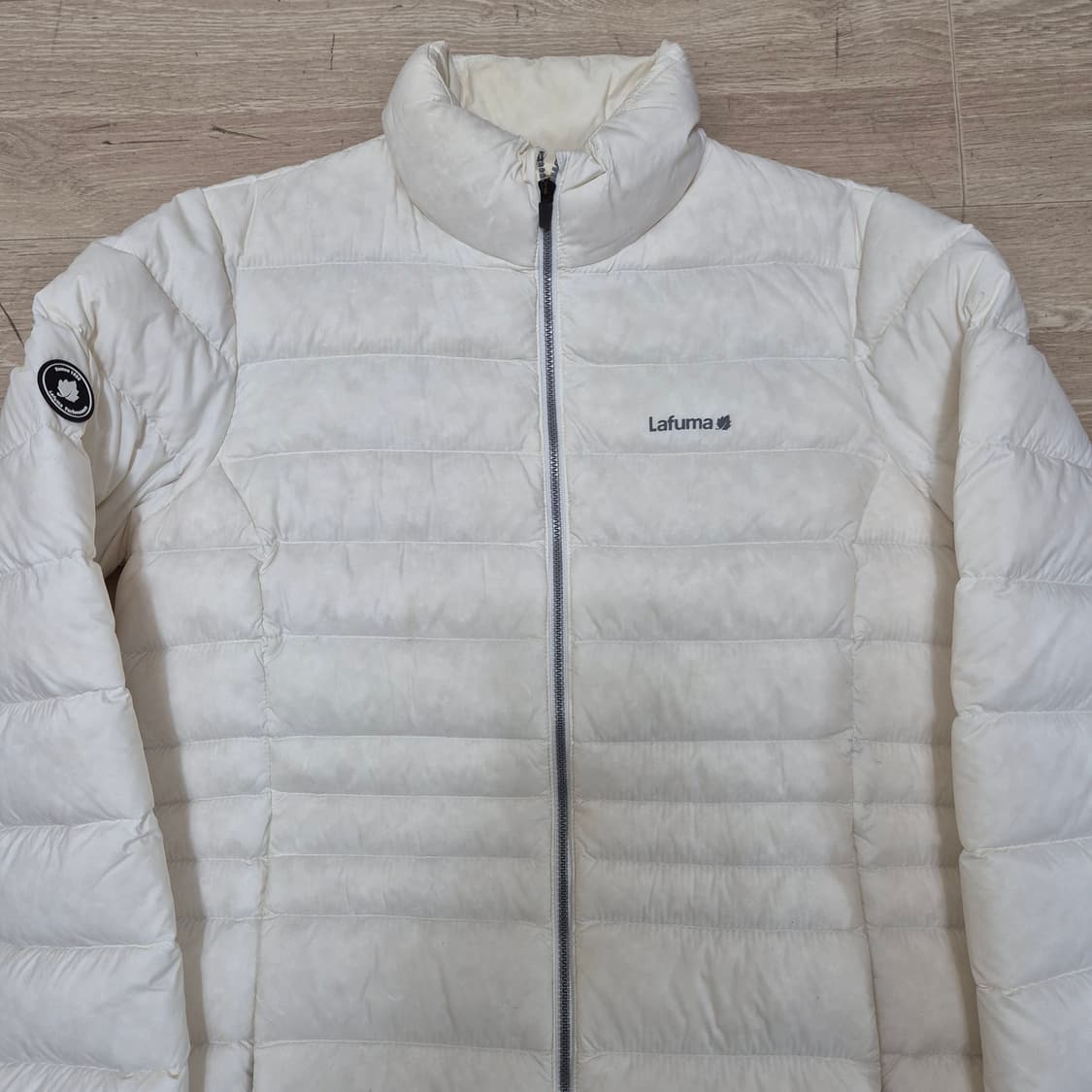 라푸마 여성 사이드패치 우모 화이트 경량패딩 점퍼 M(95) 상품이미지2