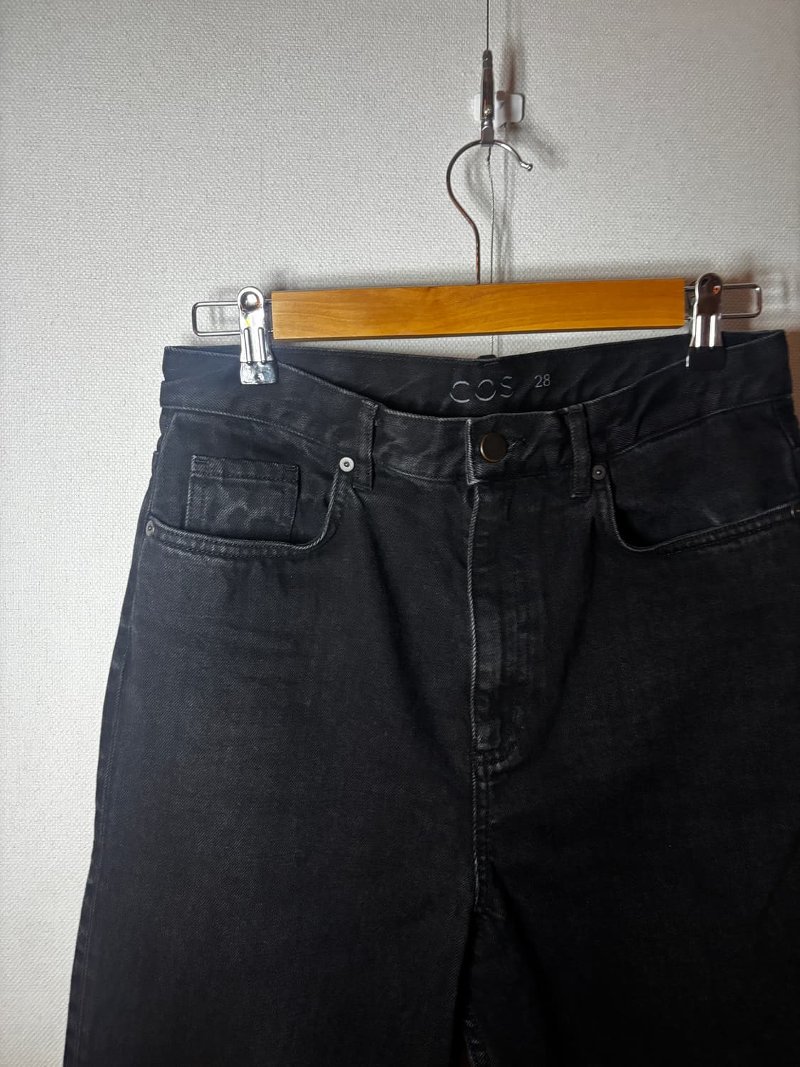 택포/S급) 코스 블랙 데님 진 팬츠  상품이미지2