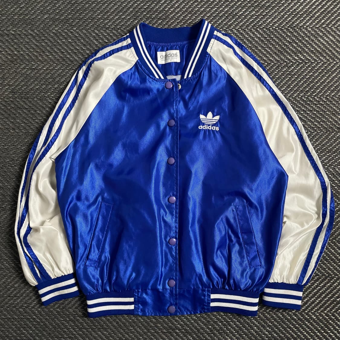 90s 아디다스 빅로고 바시티 트랙 블루종 자켓 y 5032 상품이미지3