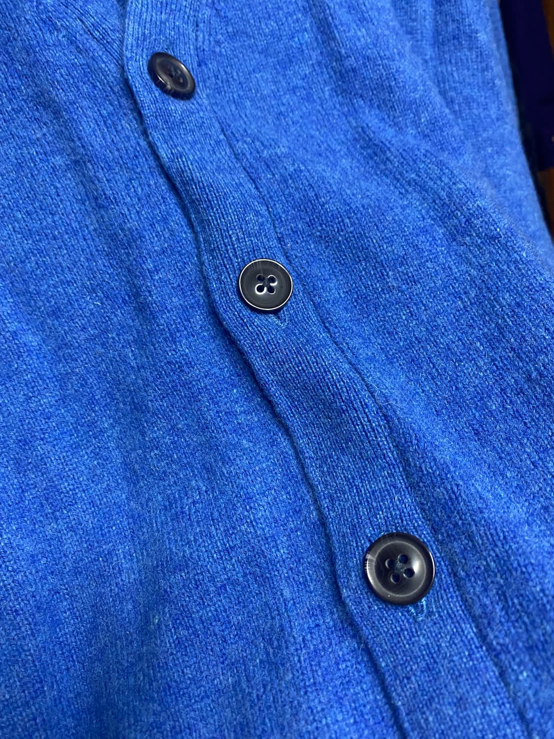 유니클로 램스울 가디건 블루 L 상품이미지3