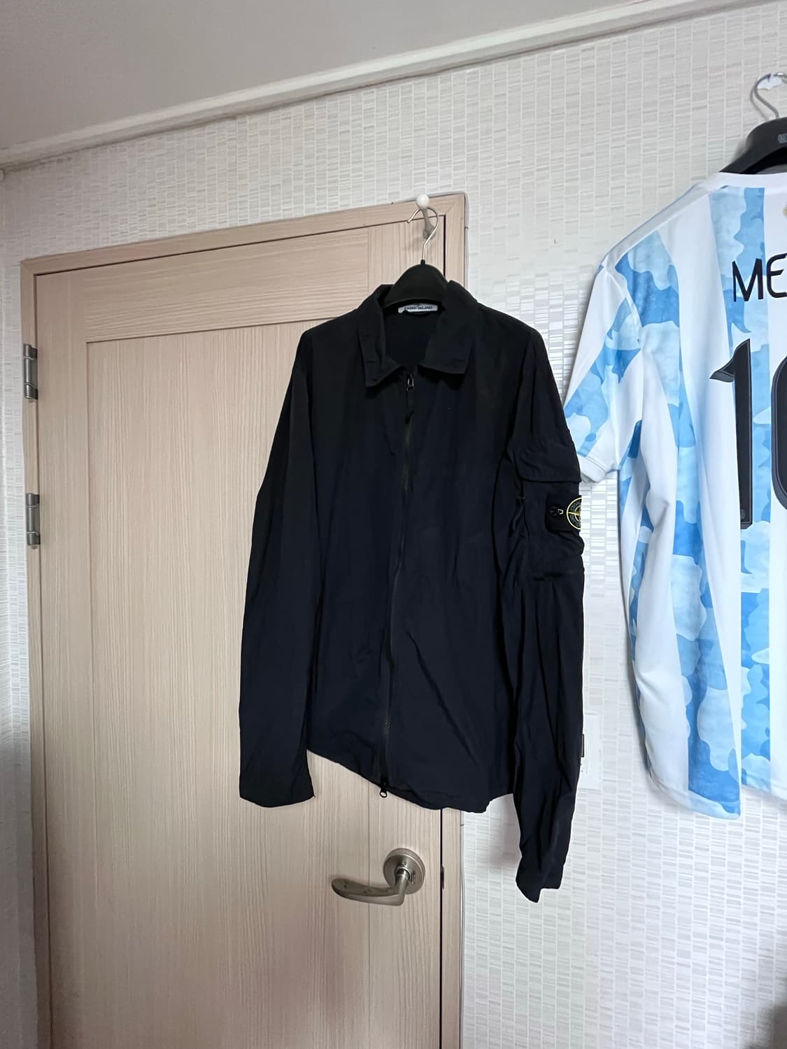 [L]스톤아일랜드 나슬란 와펜 나일론 오버셔츠 상품이미지1