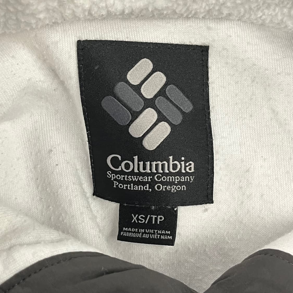 [정품/XS] 컬럼비아 화이트 플리스 풀오버 b17 상품이미지5