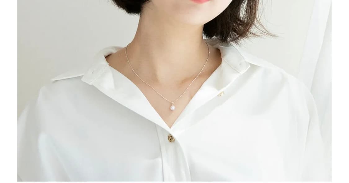 프리모떼 펄 네크리스 pearl necklace 실버925 상품이미지4