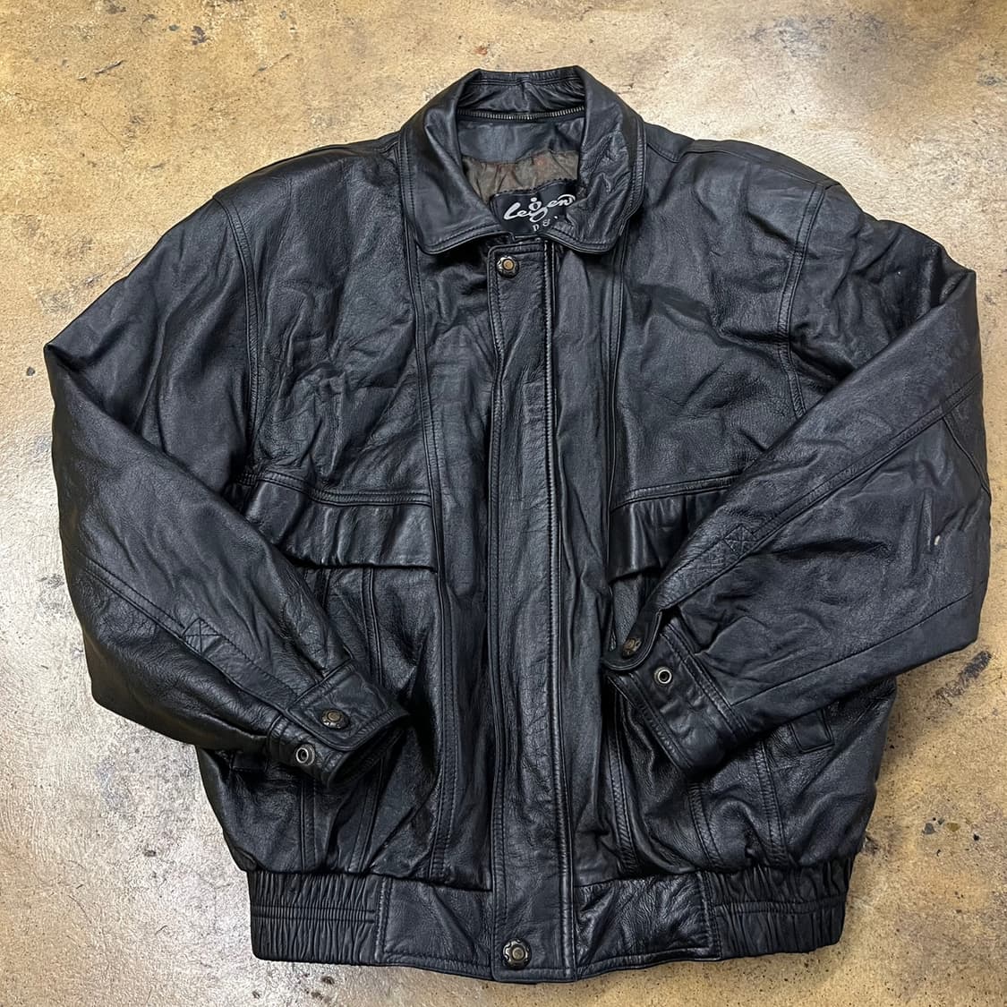 [정품/XL] Legend Dev 가죽 자켓 블랙 상품이미지2