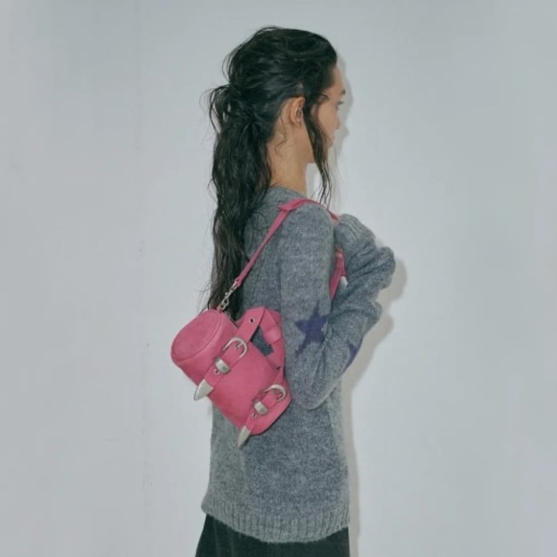 마지셔우드 벨티드 로그백 푸시아핑크 누벅 상품이미지6