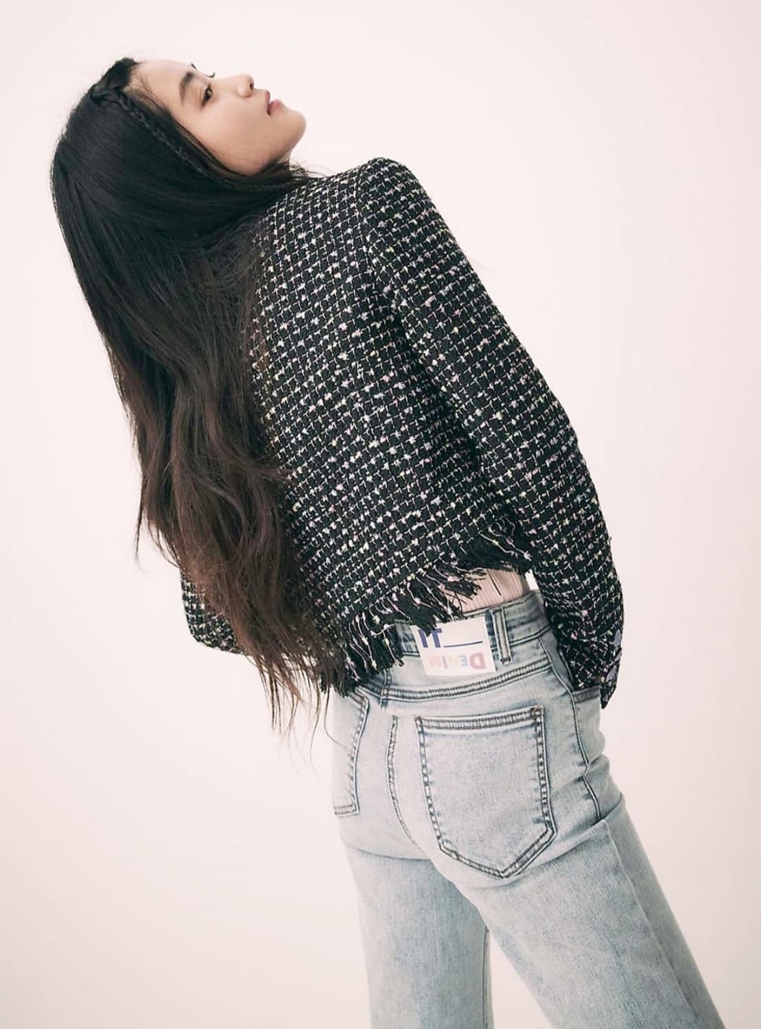 잇미샤 크롭 트위드자켓 55사이즈 상품이미지3